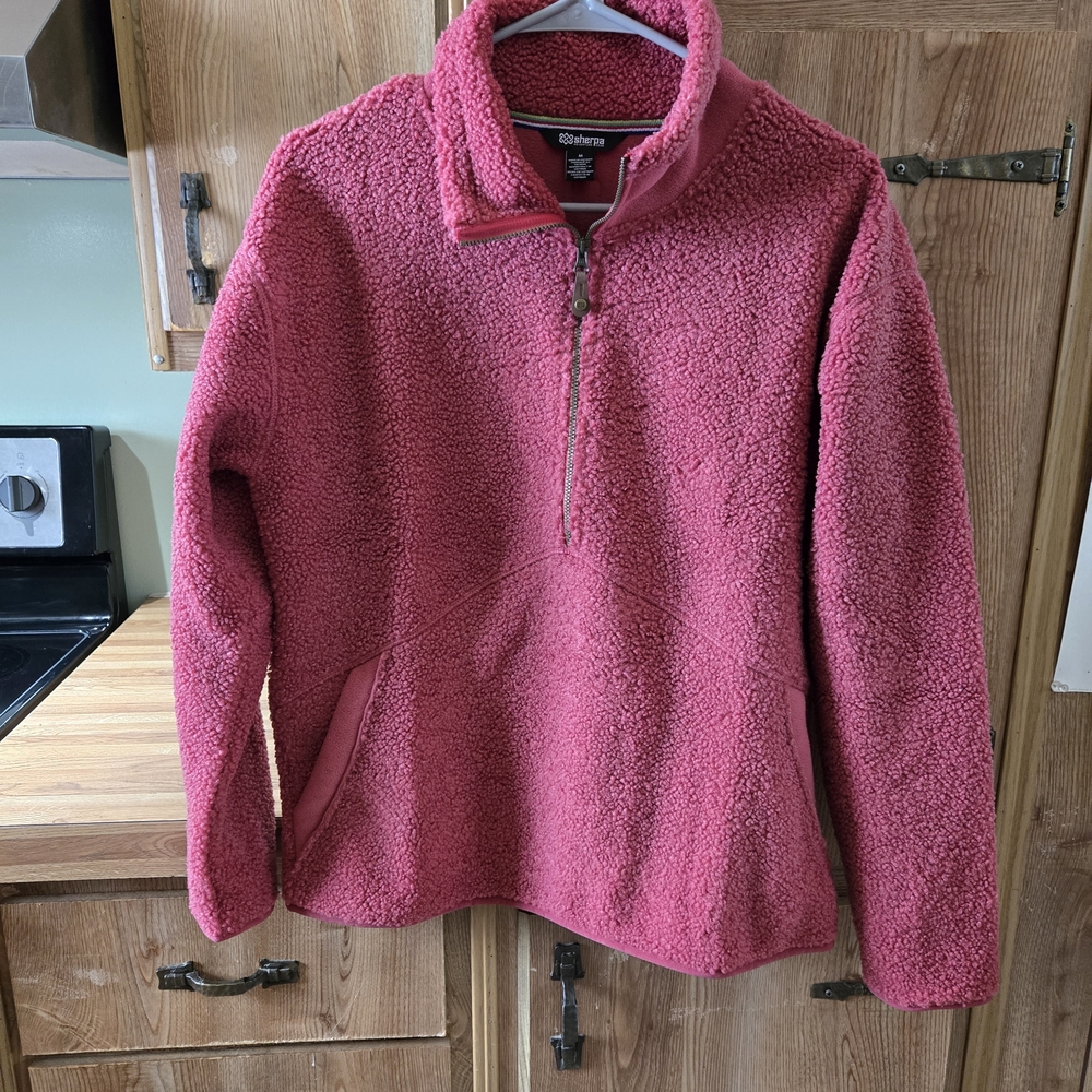St. John's Bay Fuchsia Sherpa Quarter-Zip Pullover